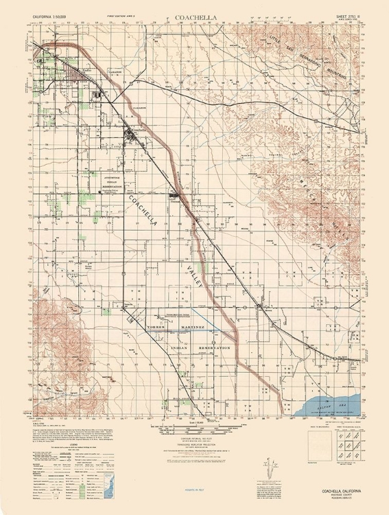 Picture of COACHELLA SHEET - US ARMY  1943