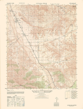 Picture of CUYAMA PEAK SHEET - US ARMY 1943