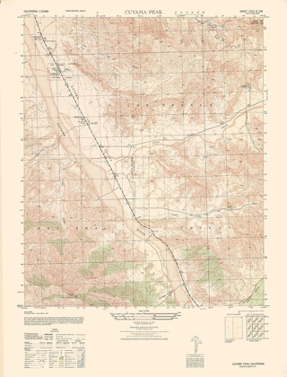 Picture of CUYAMA PEAK SHEET - US ARMY 1943