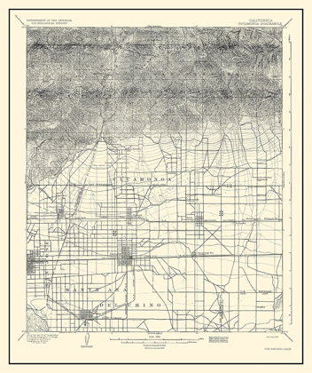 Picture of CUCAMONGA CALIFORNIA QUAD - USGS 1932