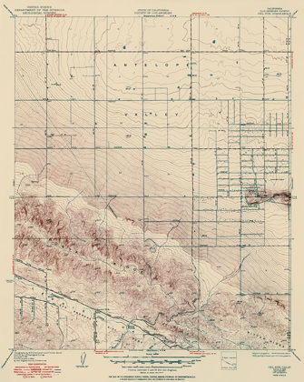 Picture of DEL SUR CALIFORNIA QUAD - USGS 1937