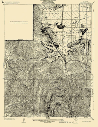 Picture of DRY CANYON CALIFORNIA QUAD - USGS 1932