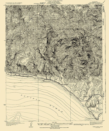 Picture of DUME POINT CALIFORNIA QUAD - USGS 1932