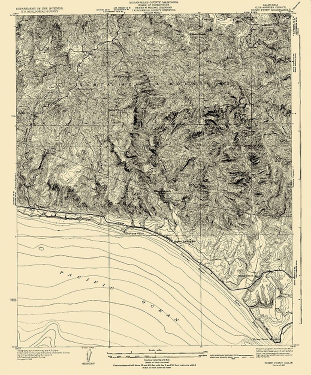 Picture of DUME POINT CALIFORNIA QUAD - USGS 1932
