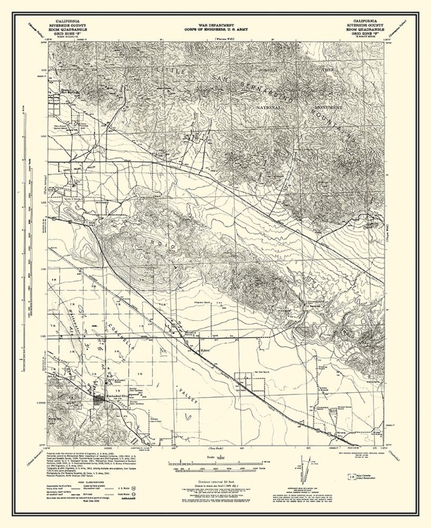 Picture of EDOM CALIFORNIA QUAD GRID F - US ARMY 1944