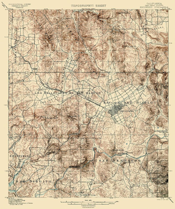 Picture of ESCONDIDO CALIFORNIA QUAD - USGS 1901