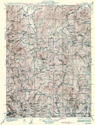 Picture of ETNA CALIFORNIA QUAD - USGS 1943