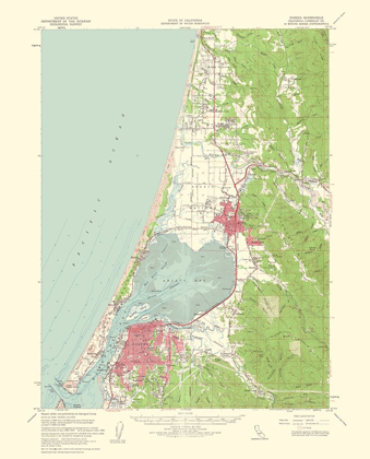 Picture of EUREKA CALIFORNIA QUAD - USGS 1961