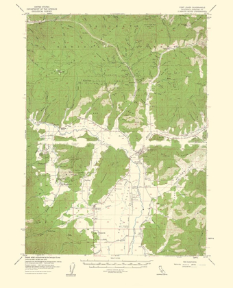 Picture of FORT JONES CALIFORNIA QUAD - USGS 1961