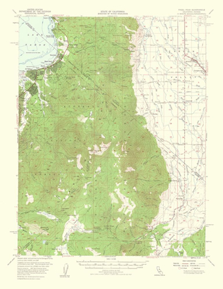 Picture of FREEL PEAK CALIFORNIA QUAD - USGS 1961