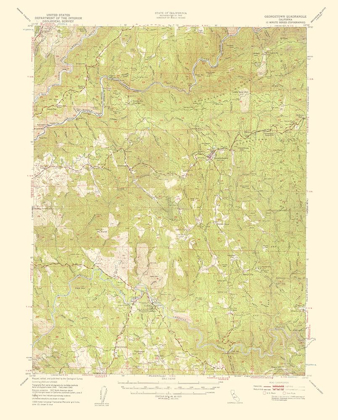 Picture of GEORGETOWN CALIFORNIA QUAD - USGS 1957