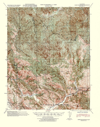 Picture of GILROY HOT SPRINGS CALIFORNIA QUAD - USGS 1940