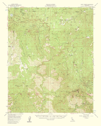 Picture of GIANT FOREST CALIFORNIA QUAD - USGS 1961