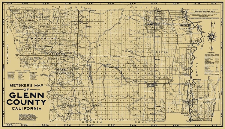 Picture of GLENN CALIFORNIA - METSKER 1936