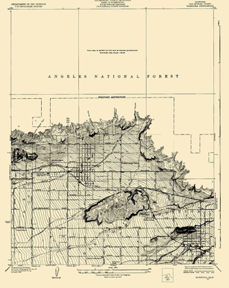 Picture of GLENDORA CALIFORNIA QUAD - USGS 1927
