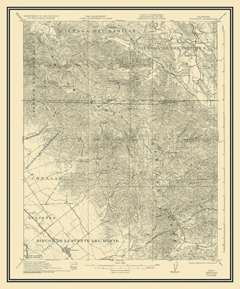 Picture of GONZALES CALIFORNIA QUAD - USGS 1921