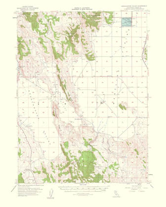 Picture of GRASSHOPPER VALLEY CALIFORNIA QUAD - USGS 1963
