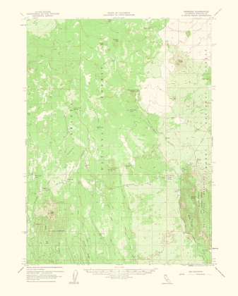 Picture of HAMBONE CALIFORNIA QUAD - USGS 1963