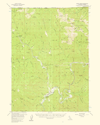 Picture of HAPPY CAMP CALIFORNIA OREGON QUAD - USGS 1961