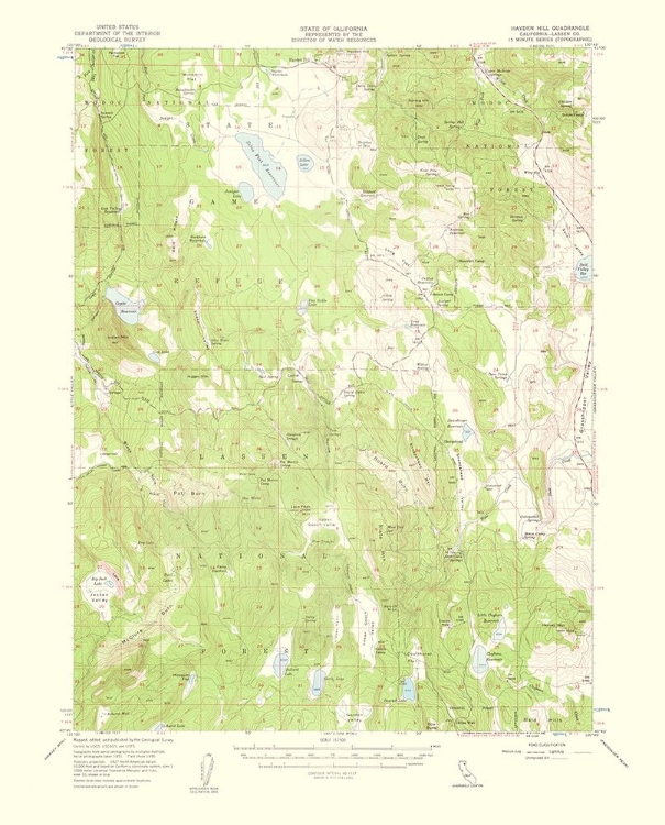 Picture of HAYDEN HILL CALIFORNIA QUAD - USGS 1959