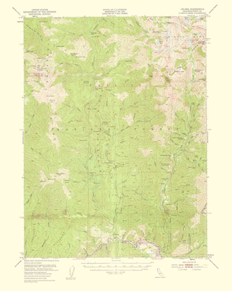 Picture of HELENA CALIFORNIA QUAD - USGS 1959