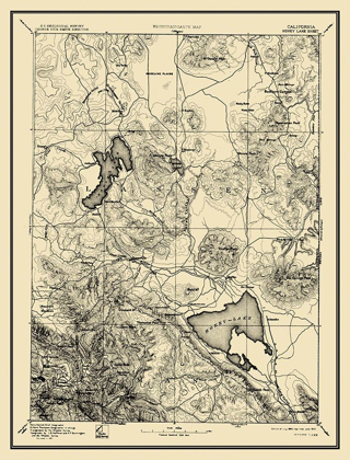 Picture of HONEY LAKE CALIFORNIA SHEET - USGS 1893