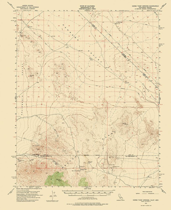 Picture of HORSE THIEF SPR CALIFORNIA NEVADA QUAD - USGS 1956