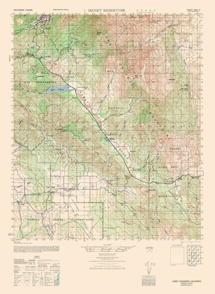 Picture of HEMET RESERVOIR SHEET - US ARMY 1943