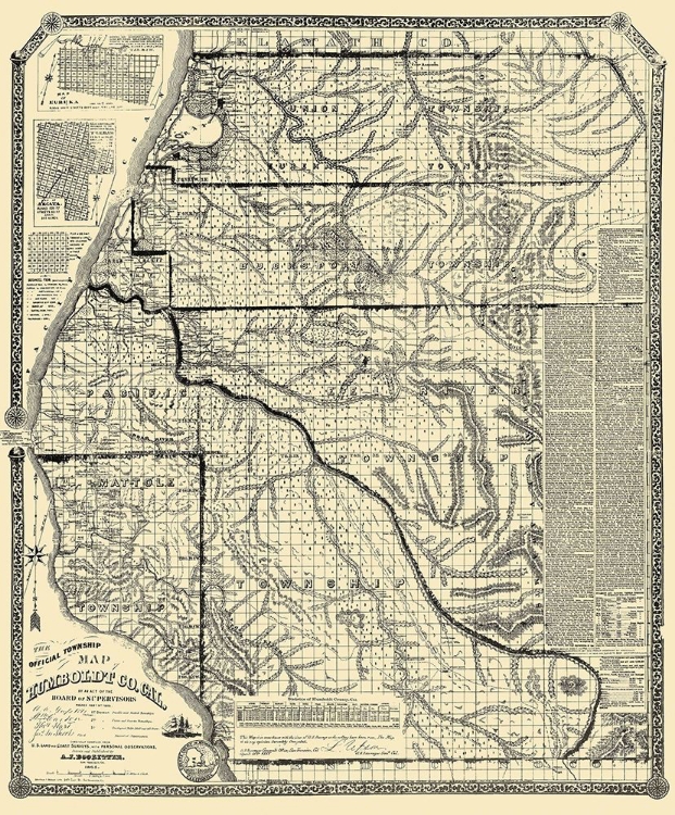 Picture of HUMBOLDT CALIFORNIA LANDOWNER - DOOLITTLE 1865