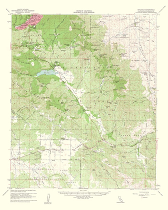 Picture of IDYLLWILD CALIFORNIA QUAD - USGS 1963