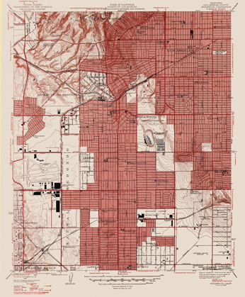 Picture of INGLEWOOD CALIFORNIA QUAD - USGS 1946