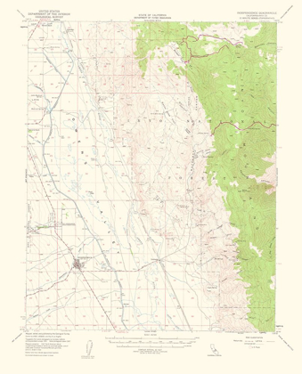 Picture of INDEPENDENCE CALIFORNIA QUAD - USGS 1962