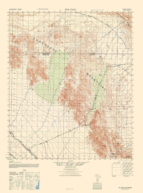 Picture of IRIS PASS SHEET - US ARMY 1945