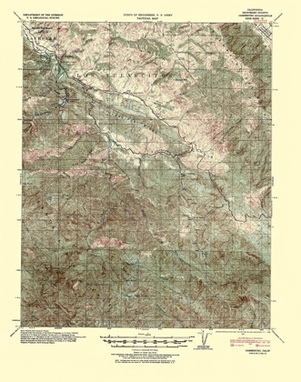 Picture of JAMESBURG CALIFORNIA QUAD - USGS 1940