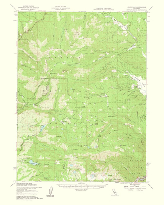 Picture of JONESVILLE CALIFORNIA QUAD - USGS 1963