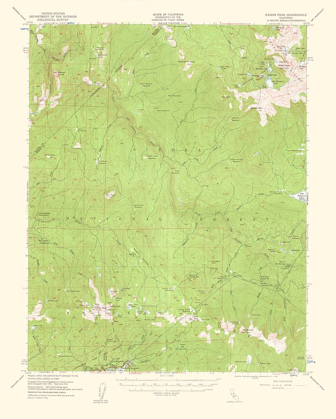 Picture of KAISER PEAK CALIFORNIA QUAD - USGS 1961