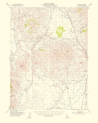 Picture of KARLO CALIFORNIA QUAD - USGS 1955