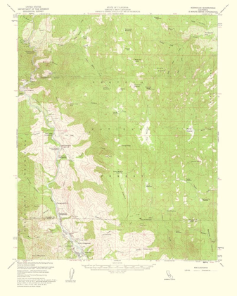 Picture of KERNVILLE CALIFORNIA QUAD - USGS 1960