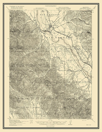 Picture of KING CITY CALIFORNIA QUAD - USGS 1919