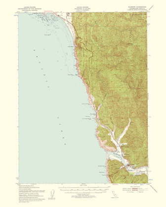 Picture of KLAMATH CALIFORNIA QUAD - USGS 1957