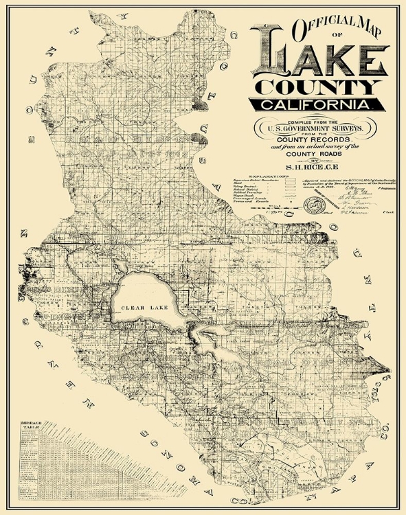 Picture of LAKE CALIFORNIA LANDOWNER - RICE 1892