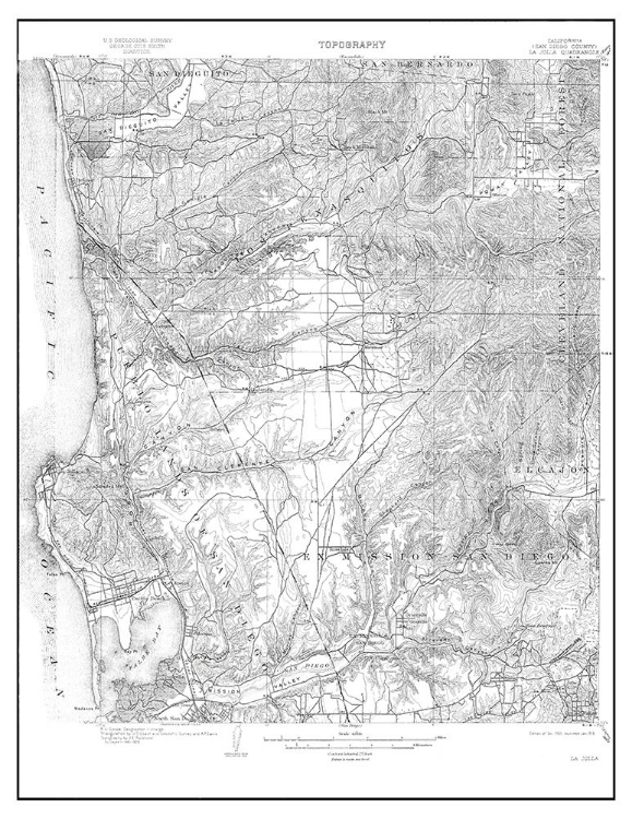Picture of LA JOLLA CALIFORNIA QUAD - USGS 1903