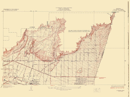 Picture of LA VERN CALIFORNIA QUAD - USGS 1928