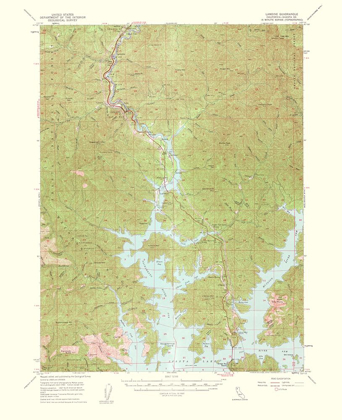 Picture of LAMOINE CALIFORNIA QUAD - USGS 1957