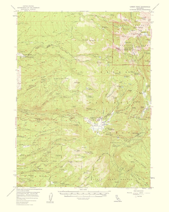 Picture of LASSEN PEAK CALIFORNIA QUAD - USGS 1956