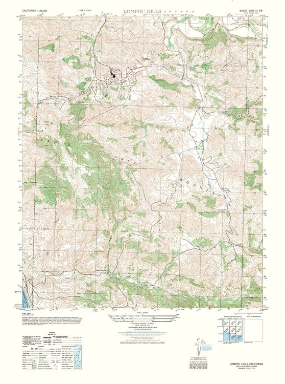 Picture of LOMPOC HILLS SHEET - US ARMY 1947