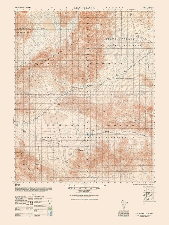 Picture of LEACH LAKE SHEET - US ARMY 1948