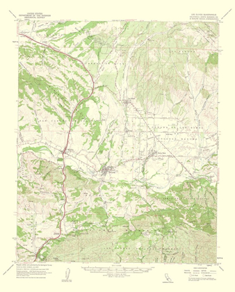 Picture of LOS OLIVOS CALIFORNIA QUAD - USGS 1962