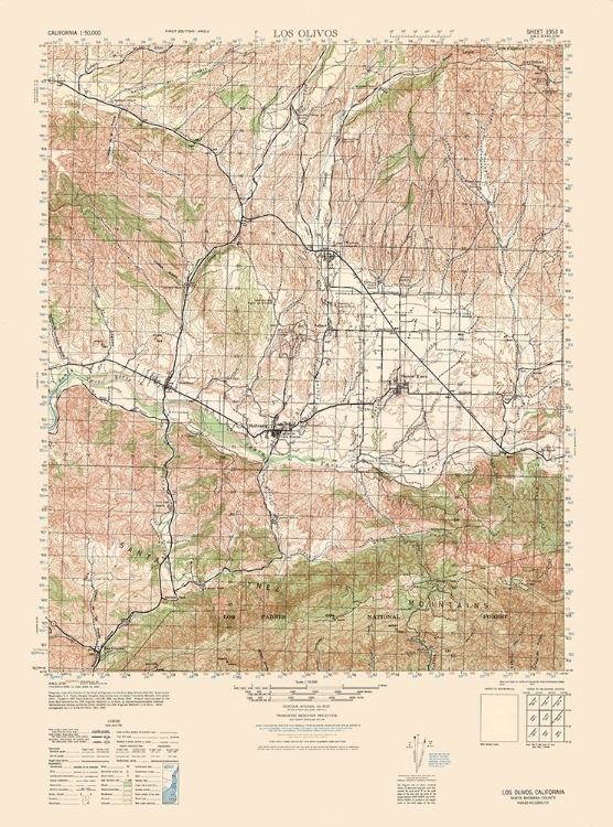 Picture of LOS OLIVOS SHEET - US ARMY 1942