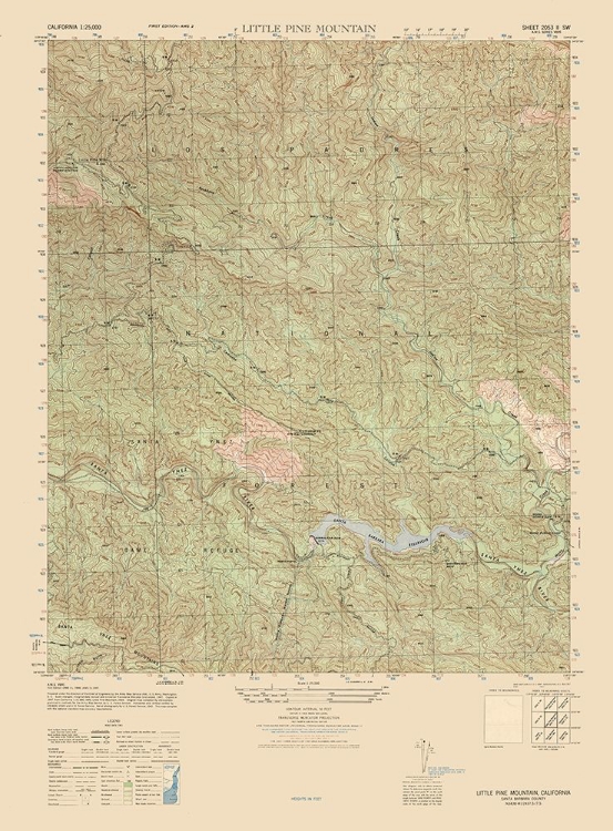 Picture of LITTLE PINE MOUNTAIN SHEET - US ARMY 1944